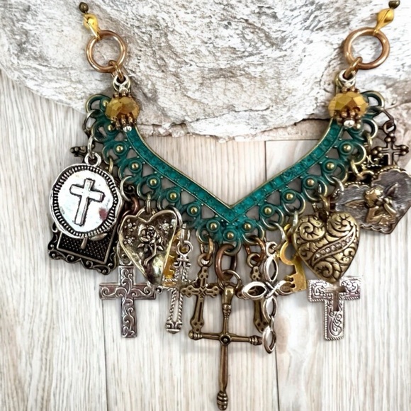 Cross necklace. Grace necklace. Faith jewelry. Kindness faith Cross jewelry. - Picture 4 of 11